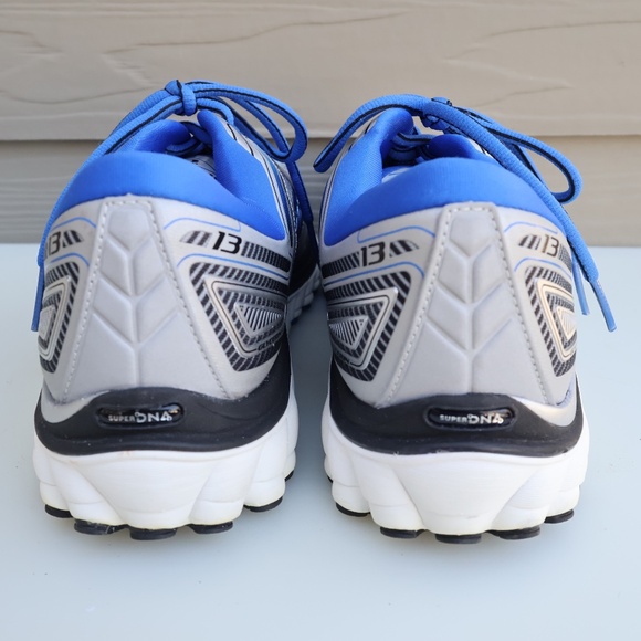 Brooks Glycerin 13 Running Shoes Men’s 10.5 Blue Silver NEW - Picture 4 of 13